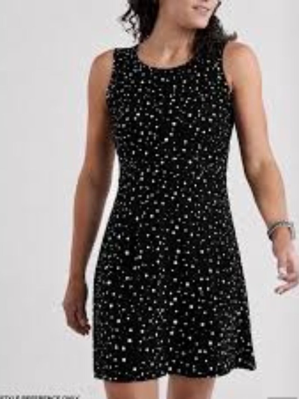 Old Navy VIintage 90s/Y2K Floral Empire Dress, Black/White - Size 10